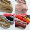Fashion Women's Pure Color Elastic Knitting Cross Headband for Hair Yoga Sports Face Wash Headband