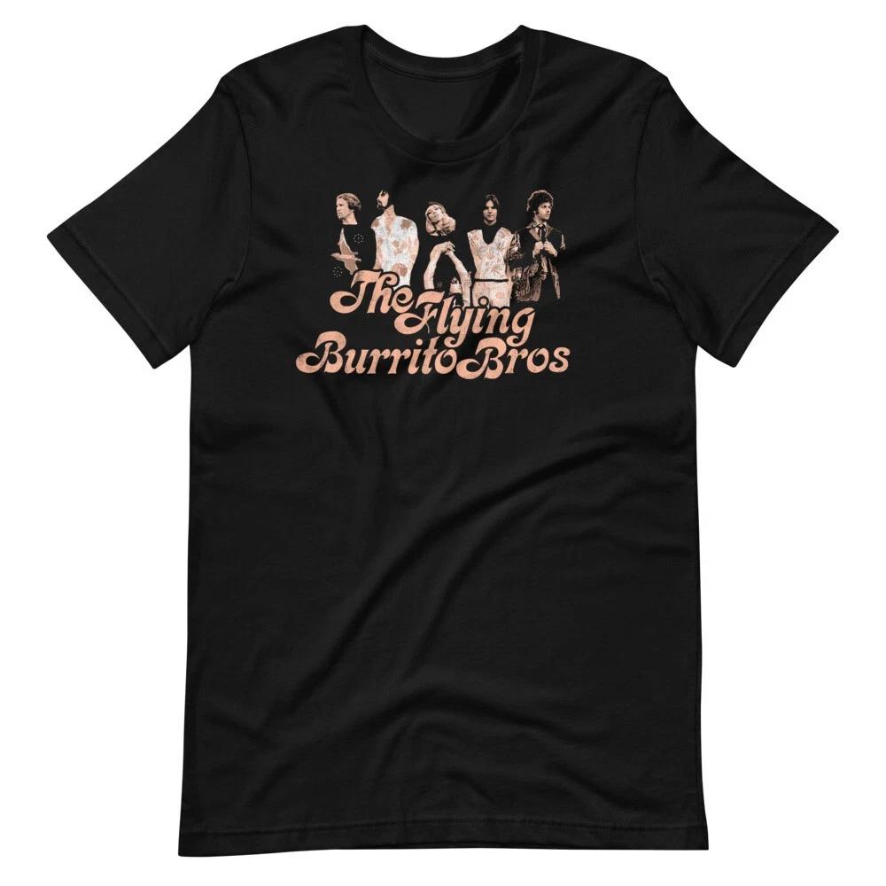 Flying Burrito Brothers Style Country Rock Fan Art Graphic Tee Reprint HOT TREND XS
