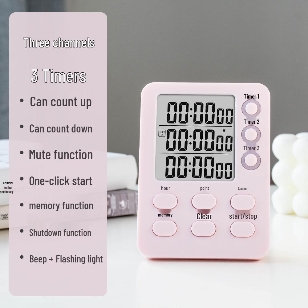 Large Display Electronic Kitchen Timer with Alarm