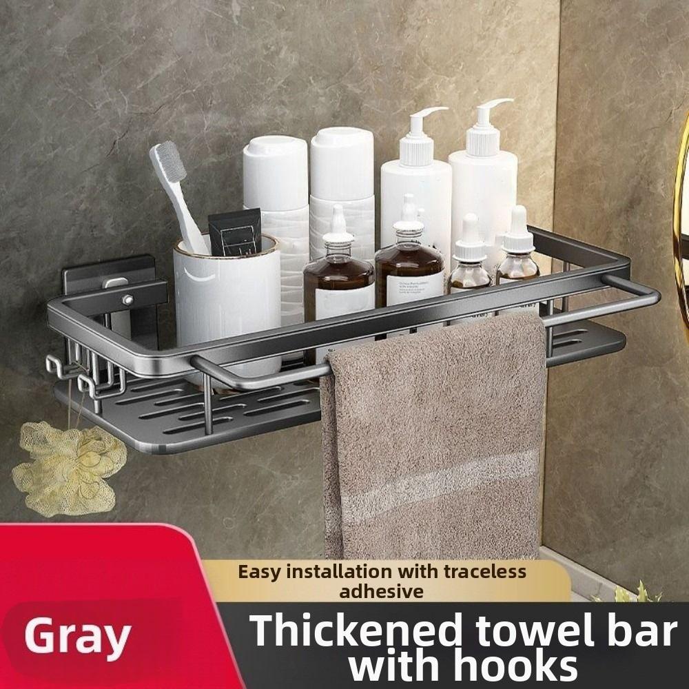 Waterproof Wall-Mounted Shelf Rack Thicken Cosmetic Storage Box Durable Toilet Shelf  Home