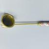 Antique Metal Candle Extinguisher With Decorative Antique Enameled and Long Handle Wick Flame Snuffer For Household Use