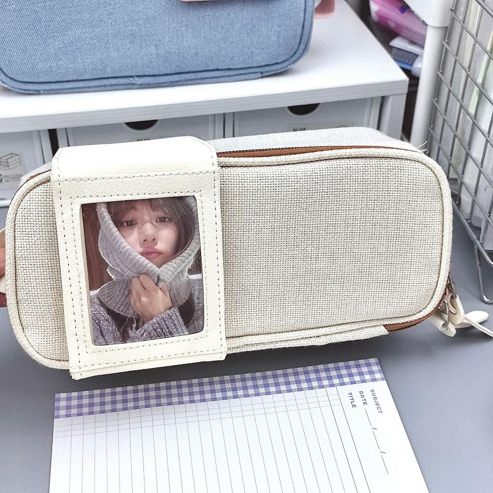 

Korean Fashion Stationery Bag Simplicity Design Pen Organizer Stationery Organizer белый