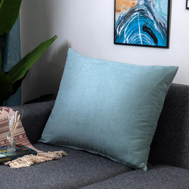 

Large Rectangle Waist Cushion Cover Sofa Car Backrest Pillowcase Bedroom Huge Pillow Case Protector Zipper Solid Color Multisize 30x50cm