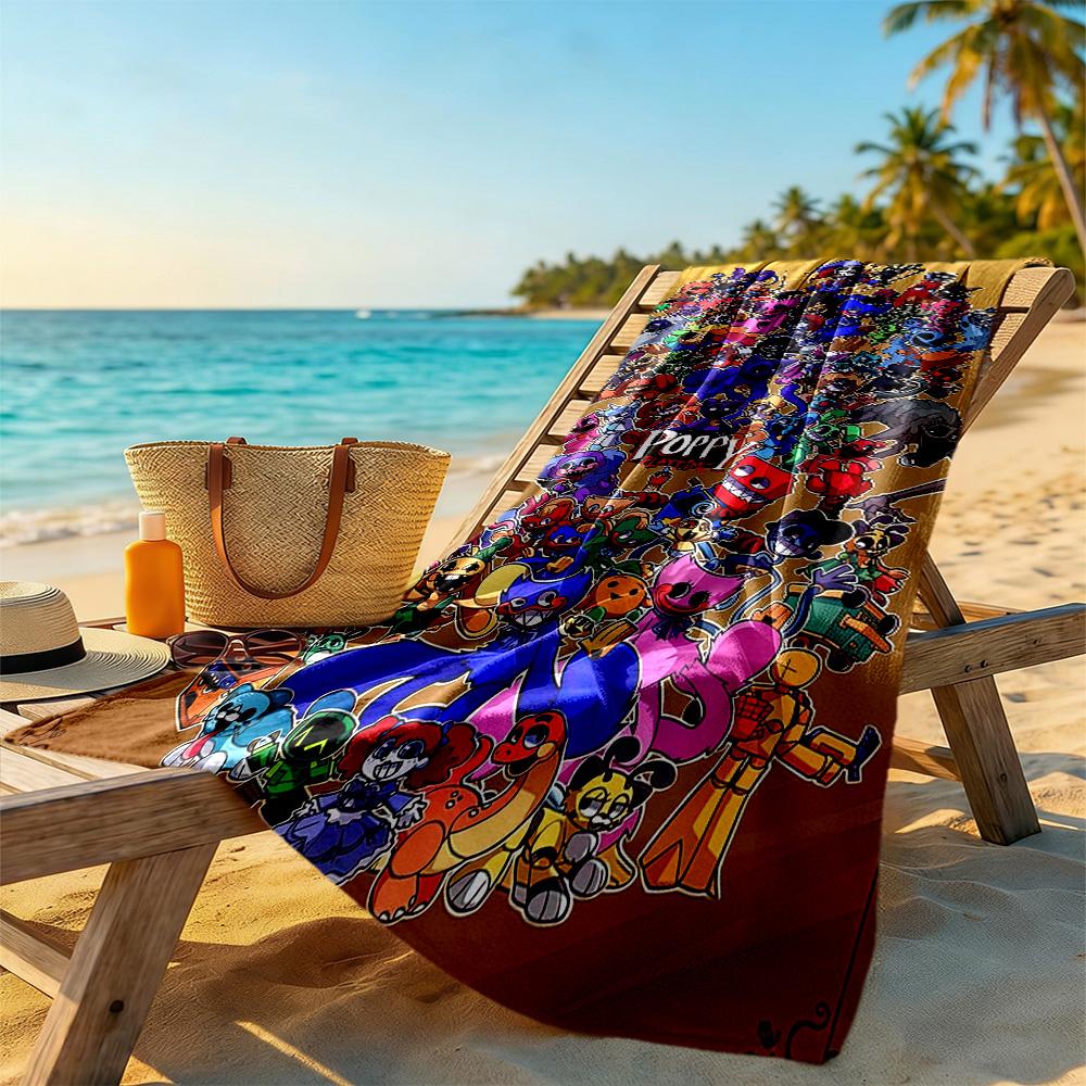 Digital Circus Beach Towel High Absorbency & Quick-Dry Comfortable Lightweight