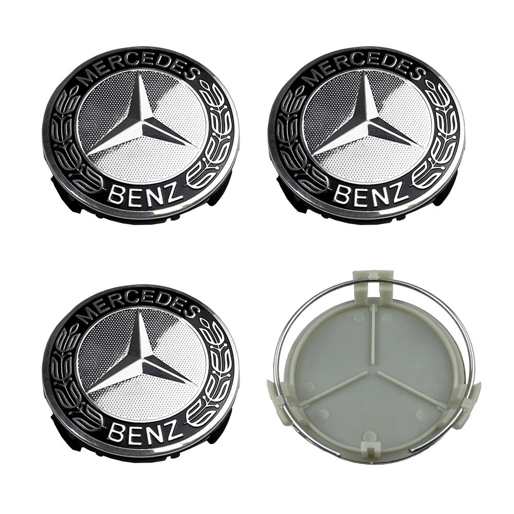 WUGL8 4pcs 75mm Car Wheel Center Hub Caps Cover For Mercedes Benz AMG A B G R Class GLA GLK W176 W108 W168 W204 W251 W463 Accessories