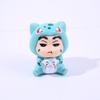 6pcs/set Crayon Shin chan Psyduck Eevee Charmander Bulbasaur Squirtle Action Figure Collection Model Toys