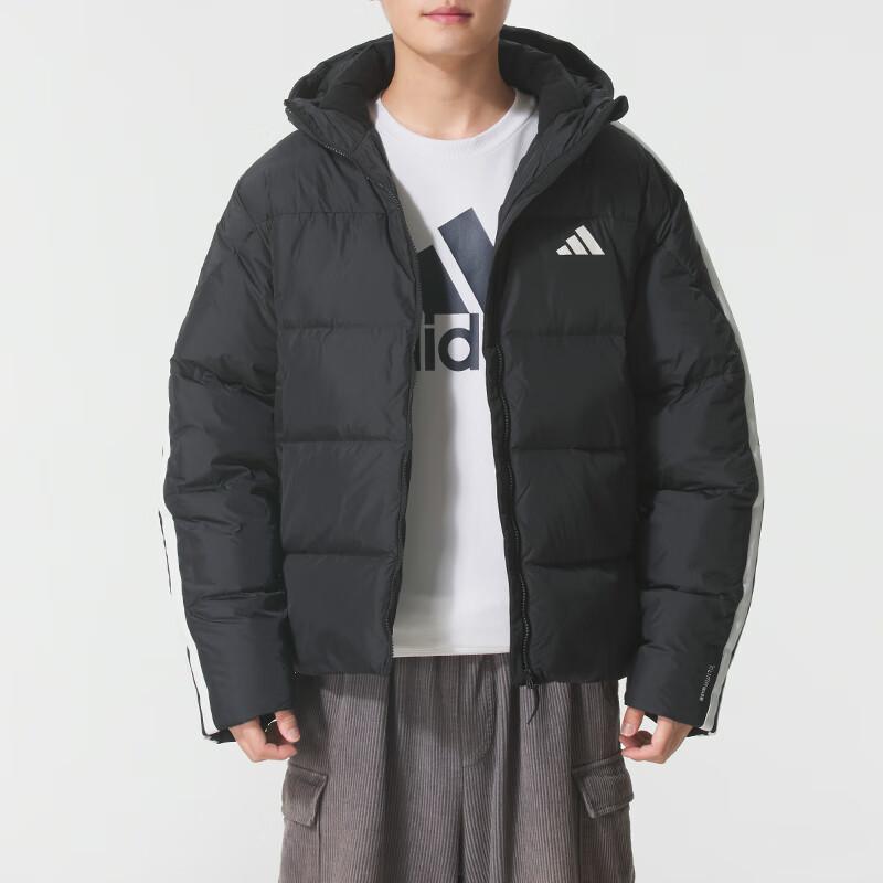Adidas Warm Windproof Striped Zipper Duck Down Jacket Men Jackets KC2493