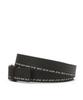 Dagseunamseongaegseseoli Black One Check Line Strap Cowhide Tab Belt Dbbe6F201Bk