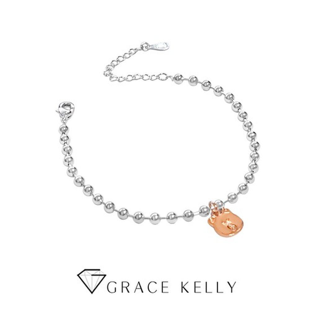 Grace Kelly Ball Chain 925 Silver Bracelet Bs015