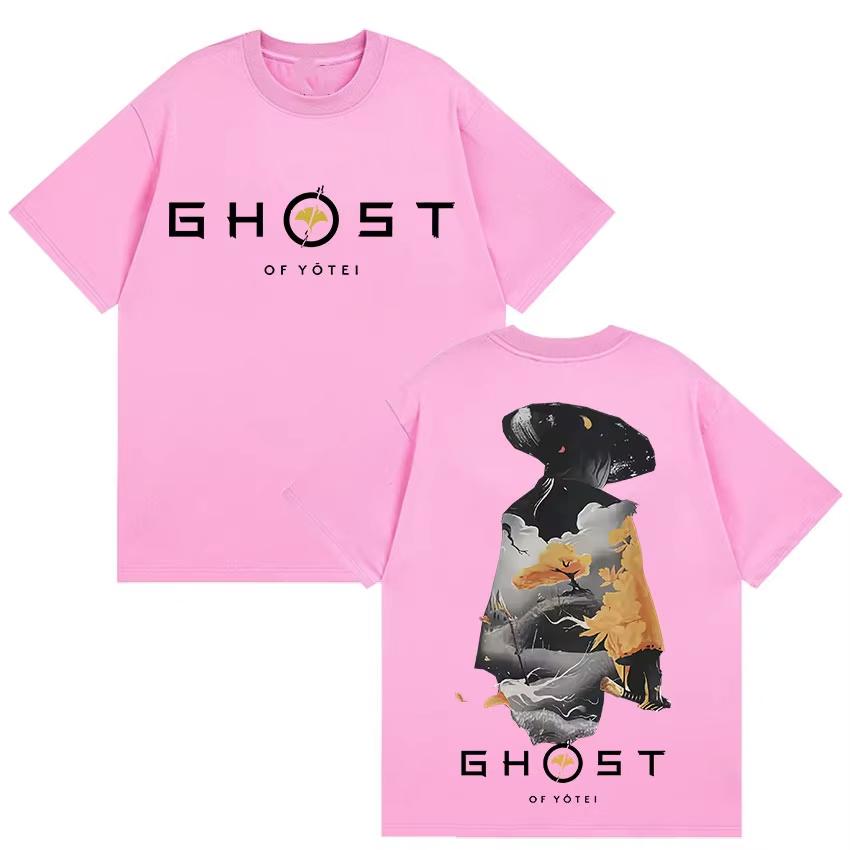 

Ghost of Yotei Japan Graphic T Shirts Mens Harajuku Clothing Short Sleeve Tshirts Casual Springsummer Short Sleeve Top 4XL