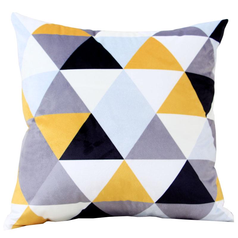 Nordic Style Decorative Pillows Cushion Yellow Gray Geometric Cases Cover Home Decor Black White