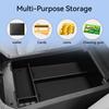 For Nissan Murano 2025 Center Console Armrest Storage Box Car Tray Organizers Accessories Tidying Black