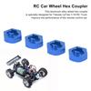 4PCS Wheel Hex Hub Adapter Aluminum Alloy Wheel Hex Coupler for   LaTrax Teton 1Celsius18 RC Truck
