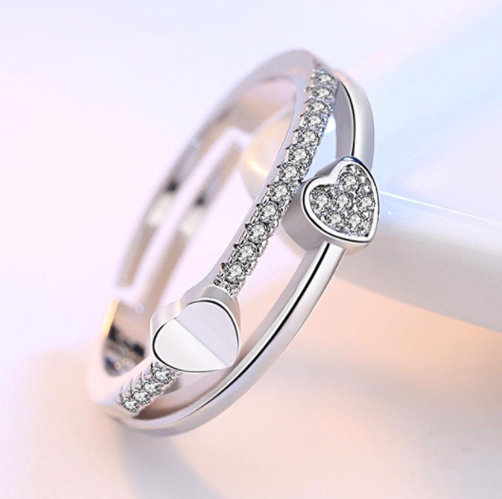 Neuer 925er Sterlingsilberring Verstellbar Schlichtheit Mode Exquisit Herren Damen Schmuck Zubehör Hochzeitssteine Party Geschenke