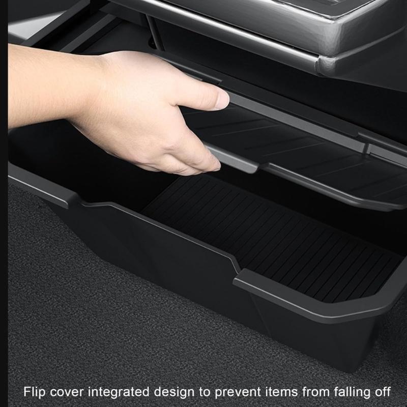 Rear Center Console Organizer Storage Box for Select Model Vehicle Backseat Quick Installation Antislip Design