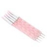 5pcs Dual ended Carving Sculptur Pen Set Silicone Head Dotting Pen Manicure Nail Art Tool Pink