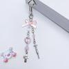 Cute Heart Butterfly Bowknot Charm Pendant Phone Straps Pocket Keychain Strap