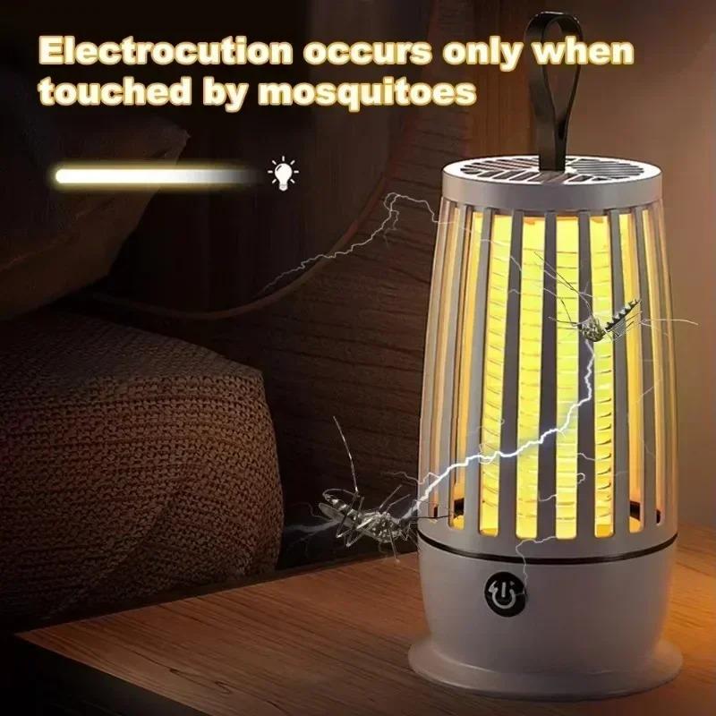 Portable Mosquito Killer Lamp Wired/Wireless Electric Fly Trap Bedroom Silent Mosquito Killer Lamp Outdoor Mosquito Repeller