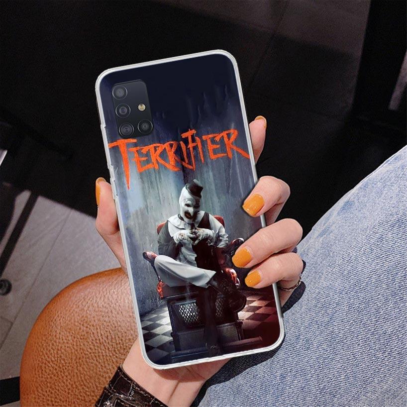 Horrorfilm Terrifier Handyhülle für Samsung Galaxy A52 A32 A22 A12 A51 A31 A50S A30S A20S A10S Note 20 Ultra 10 Plus S10 A72 A