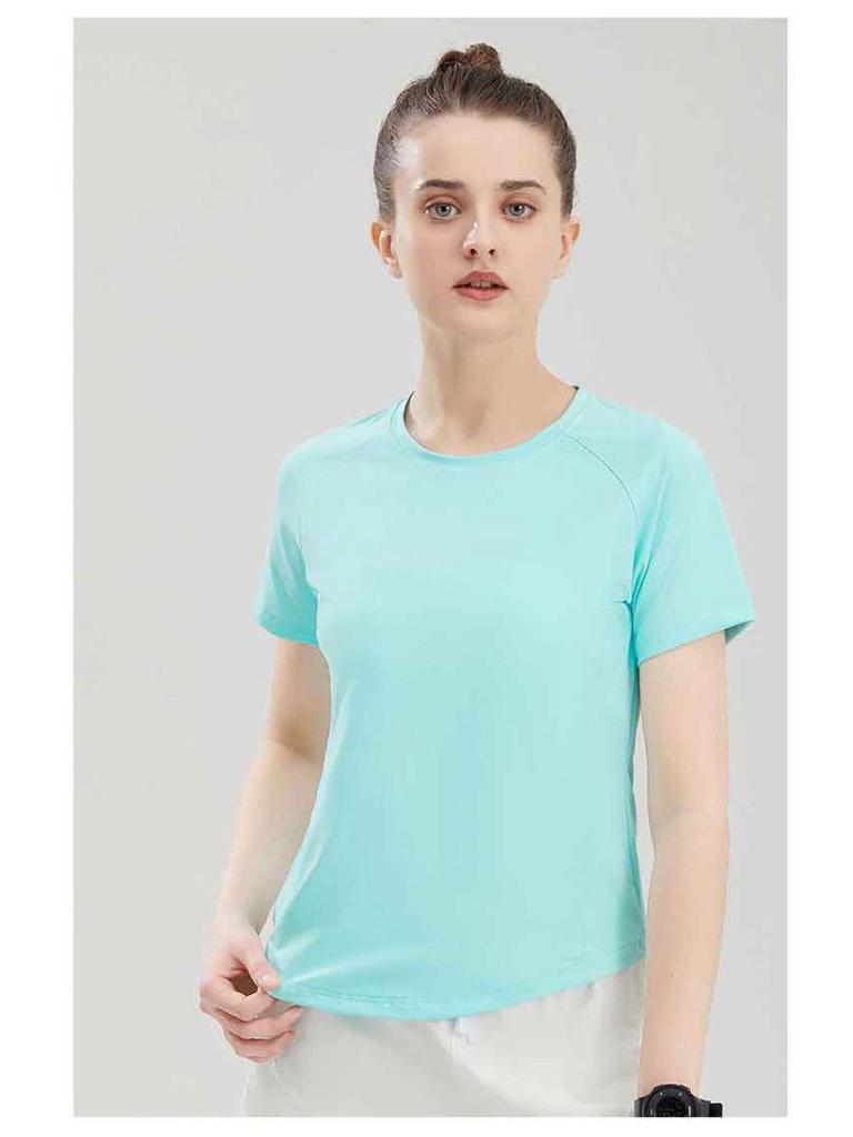 Custom Women's Quick Dry Sports T-Shirt for Morning Runs, Badminton & Volleyball - Comfortable Loose Fit, Short Sleeve