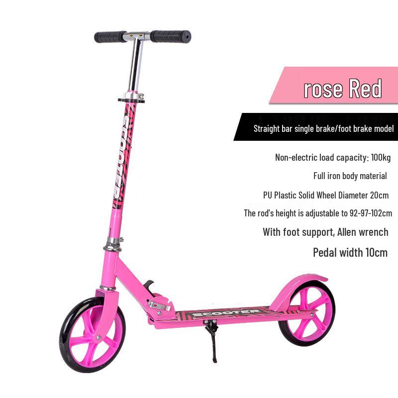 Faltbarer City-Roller: Großes Rad für Teenager & Erwachsene