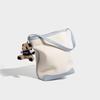 2025 New Korean Style Simple Versatile Woven Shoulder Bag Large Capacity Canvas Bag Fashion Trend Lightweight Bucket Bag