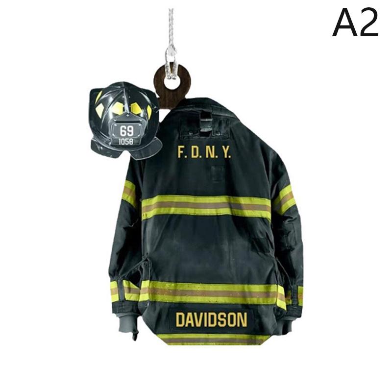 Decorazione da Appendere per Auto Cappotto e Cappello da Pompiere Modello di Simulazione Decorazione Ciondolo Regalo