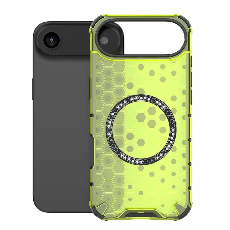 Verstärkte Anti-Drop Robuste Handyhülle für iPhone 17 Air 16 E 15 14 Plus 13 12 11 Pro Max Magnetische Ladefunktion Weiche Stoßfänger-Abdeckung