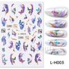 New nail art stickers ins Halloween cute flowers ghost mirror ghost bat adhesive nail stickers