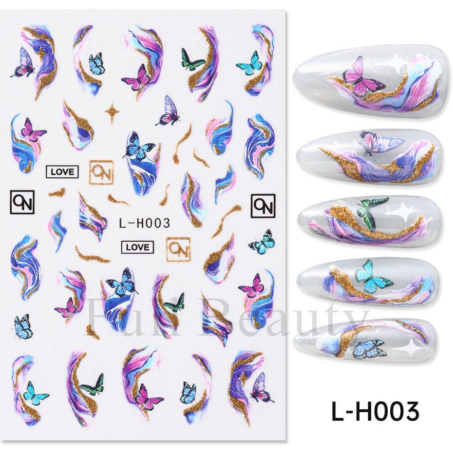 New nail art stickers ins Halloween cute flowers ghost mirror ghost bat adhesive nail stickers