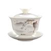 Ceramic Tea Tureen Lid Bowl Saucer Handmade Teaware Chinese Home Decor Kung Fu Porcelanas Tea Cup Sancai Gaiwan Tea Cups