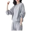 Women's Navy Blue Sweatshirt Set 2 Piece Outfit Loose Casual Pullover  Jogger Pants Tracksuit