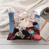Kaedehara Kazuha Genshin Impact Cushion Cover Silky Short Plush Invisible Zipper Dustproof Sofa Pillow Case For Home Decor