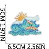 Leisure Vacation Embroidery Cloth Sticker Beach Surf Patch Sticker Bag Decoration Wave Beach Car Computer Embroidery Chapter Boy