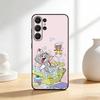 Funny T-TomS Cartoon JerryS Phone Case For Samsung S26,S25,24,23,22,30,21,10,9,Ultra,Plus,Lite,FE Soft Black Case