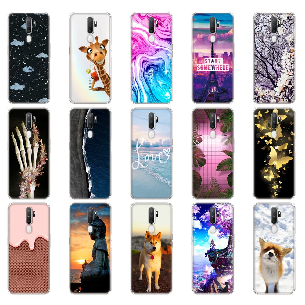 Pouzdro Pro Oppo A9 A5 2020 Pouzdro Měkké TPU Kryt na Zadní Stranu Telefonu Pro OPPOA9 OPPOA5 Coque Silikonové Pouzdro 6.5" Kůže nárazuvzdorná roztomilá