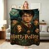 Harry Potter'S Magical World Theme Printed Blanket Breathable Fleece Blanket For Bedroom Sofa Nap Home Party Decor Memorial Gift