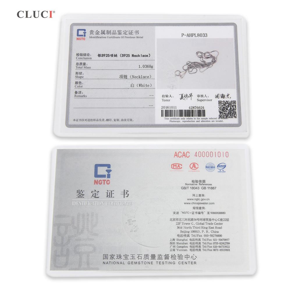 CLUCI 3 Stück Modische Damen 925 Sterling Silber Box Halskette Kette für Anhänger SN008SB-1