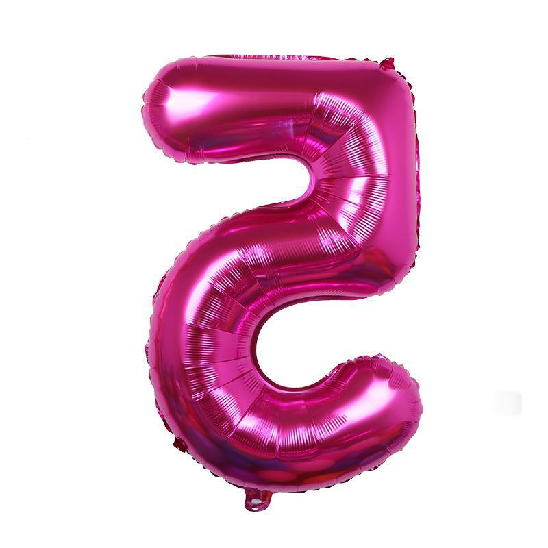 32 Inch Digital Aluminum Film Balloon, Medium Digital Gold Silver Red Black Gradual Change Color Birthday Decoration Wedding Party Balloon