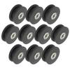 10pcs 50mm Nylon Fitness Bearing Pulley Home Gym Attachments Exercise Strength Training Accessory