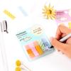 2pcs Color Random Fashion Cute Colorful Index Style Sticky Notes Memo Pad Paster Stickers