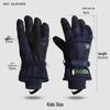 Rindu Kids Winter Anti-Lost Ski Gloves for Girls
