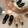 Doudou shoes women's 2025 new autumn and winter soft-soled bread women's shoes loafer beacon shoes cotton shoes plush shoes