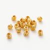 10/30/50 Stück 5mm*6mm Messing mit 18K Goldbeschichtung Unregelmäßige Perlen Hohe Qualität Streifen-Abstandshalterperlen Für Mode Schmuckherstellung Zubehör