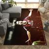 Football Player Action Floor Mat Design for Decorate room Foyer Balcony Bedrooms Anti-slip Rug Decorate Offices