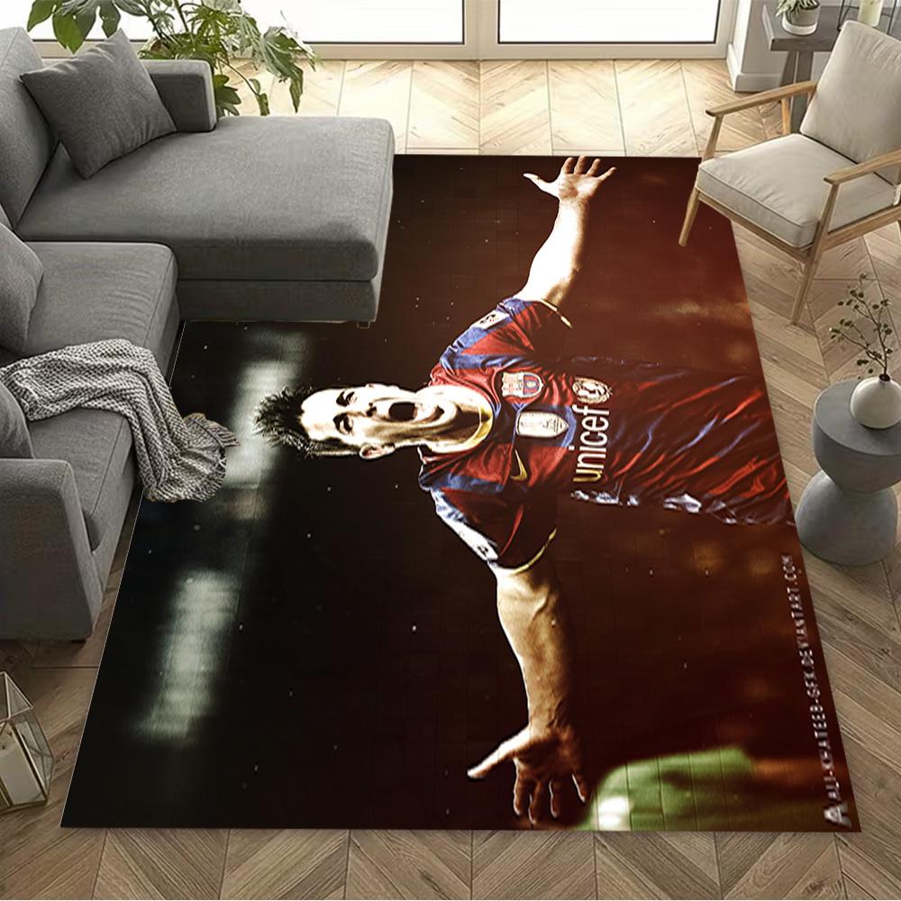 Football Player Action Floor Mat Design for Decorate room Foyer Balcony Bedrooms Anti-slip Rug Decorate Offices