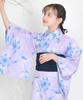 Yukata Two Change Set Heiko Junior Girls Butterfly [KYOETSU] Set, Yukata, Parts, Girls, Unbleached, Weave, 3-piece (Yukata, Obi, Geta), (6. Dream,