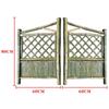 Beautiful Large Bamboo Garden Fence Gate with Support