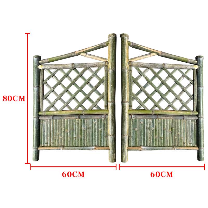 Beautiful Large Bamboo Garden Fence Gate with Support