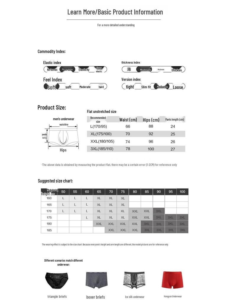 Hodo Men's Striped Antibacterial Cotton Boxer Briefs (4-Pack)